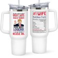 thumbnail image 1 of Vaso Mocosweeties To My Wife 1183 ml de acero inoxidable blanco, 1 of 7