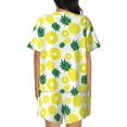 thumbnail image 4 of Womens Pajama Sets With Pocket, Delicious Pineapple Lounge Sets Short Sleeve Sleepwear PJ Sets for Women, 4 of 6