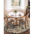 thumbnail image 2 of Unique Loom Outdoor Modern Collection Area Rug - Aero (7' 10" Round Charcoal/Yellow), 2 of 9