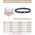 thumbnail image 3 of 2 Pcs Ceinture en Cuir pour Filles Enfants - Ceintures à Boucle Dorée Mode pour Adolescentes Robe en Jean, 3 of 6