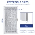 thumbnail image 4 of Grisham Deluxe Steel Security Door,36×80inch Iron Security Storm Door Conveys,Hand Forged Solid Steel Wrought Iron with Tempered Glass and Screen Panel(370White,with Door Handle), 4 of 7
