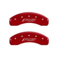 thumbnail image 5 of MGP 4 Caliper Covers Engraved Front & Rear Gen 5/RS Red finish silver ch, 5 of 6
