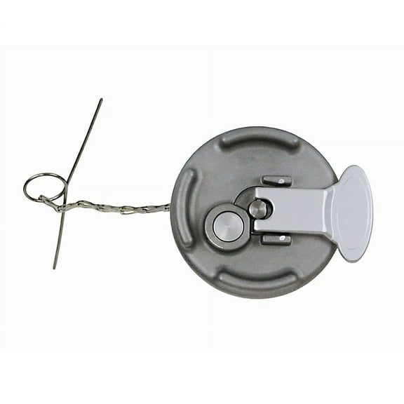 4" Aluminum Lever Locking w/ Keys Vented Truck Fuel Cap Compatible w/ Peterbilt 330 to 587 Semi Trucks, 4" Lever Style Diesel Fuel Tank Cap Lock, Replace 11-04859-200, 1104859200