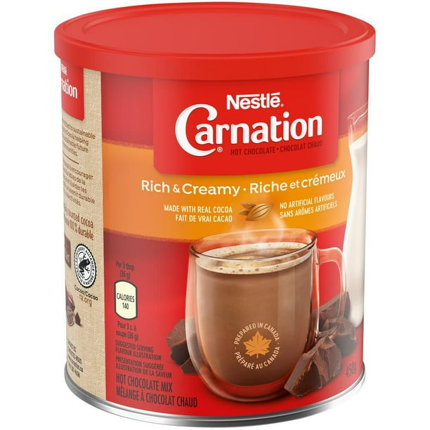 NESTL CARNATION Rich and Creamy Hot Chocolate 450 g Canister 450g