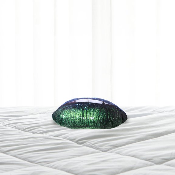 OUNONA Fun Lip Shaped Decorative Pillow with Soft Plush Material for Living Room Couch Or Bed