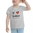 thumbnail image 3 of I Love Dad Just Not As Much As Mum Funny Toddler T-Shirts for Boys Girls (Gray, 2T), 3 of 5