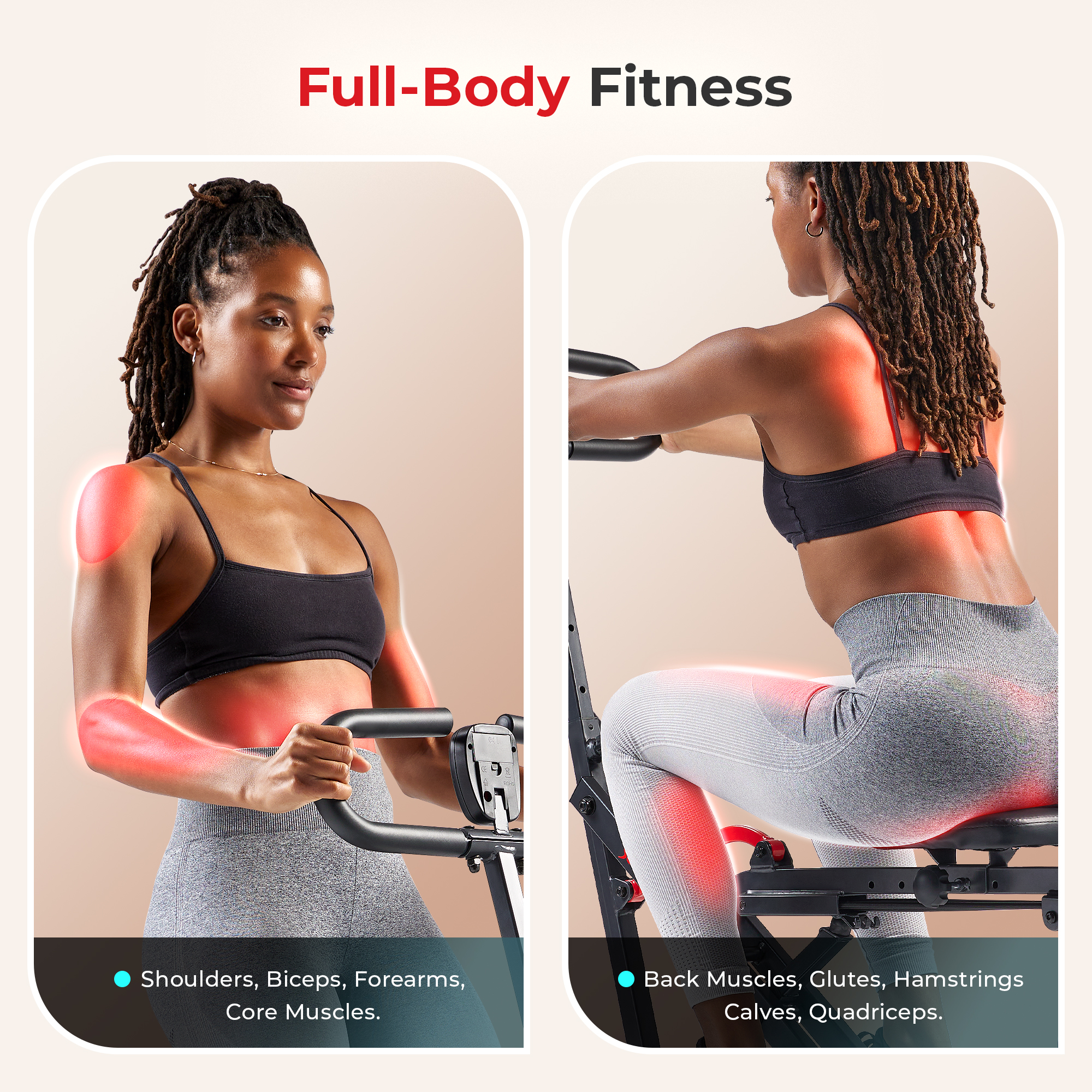 Sunny Health & Fitness Smart Row-N-Ride Squat Machine photo 6