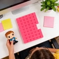 thumbnail image 4 of Silicone Notebook Building Blocks Gift, Gaqring Premium Paper Student Notebook for Note Taking, Portable 10x15 cm Casebound Journal with Smooth Writing Pages, Pink, 4 of 6