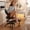 Black, variant on Pinmoco Cross Legged Office Chair, Pink Teddy Fabric Cute Ergonomic Swivel Vanity Chair, Heavy Duty Wide Seat for Bedroom & Home Office, Armless