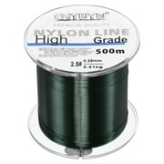 Uxcell 547Yard 8Lb Fluorocarbon Coated Monofilament Nylon Fishing Line Dark Green