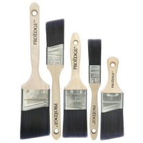 5 pc Pro Edge Professional Solid Round Tapered Polyester Brush Set