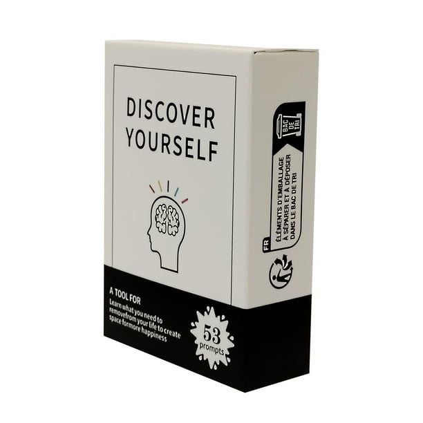 Juego de Cartas Descúbrete a Ti Mismo y & Juego de Cartas Juguetes para Todas las Edades Perfecto para Actividades de Interior y Exterior y para Niños y Adultos