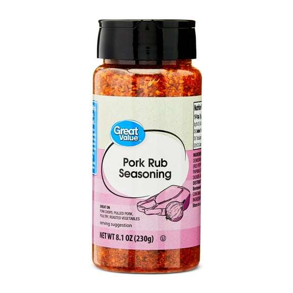 Great Value Pork Rub Seasoning, 8.1 oz