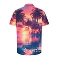 thumbnail image 5 of Stamzod Hawaiian Shirt for Men Fashion Tropical Printed Summer Turndown Short Sleeve Button Down Shirt Men Casual Loose Vacation Beach Shirts for Men Red-1 M, 5 of 5