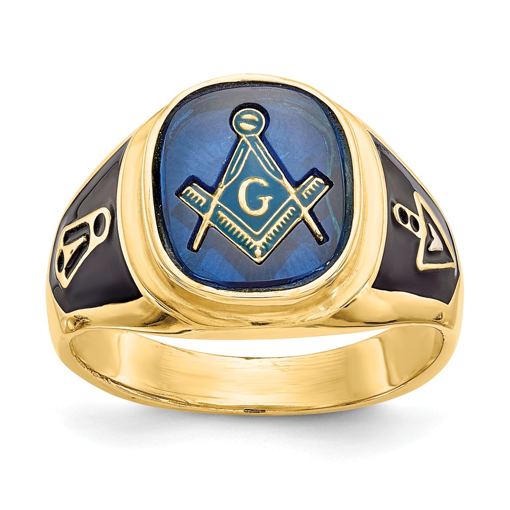 Masonic Ring Yellow Gold 9 12