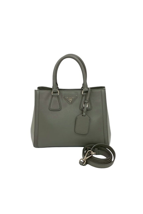 Pre-Owned PRADA Prada Triangle Logo Hardware Saffiano Leather 2-Way Handbag Mini Tote... (Good)