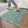 thumbnail image 4 of Chihuahua and Footprints Door Rugs,Washable Non Slip Door Mats Indoor,Decorative Door Mats,Entry Mat Indoor for Entrance,Bedroom,Kitchen,Bathroom,17"x30", 4 of 6