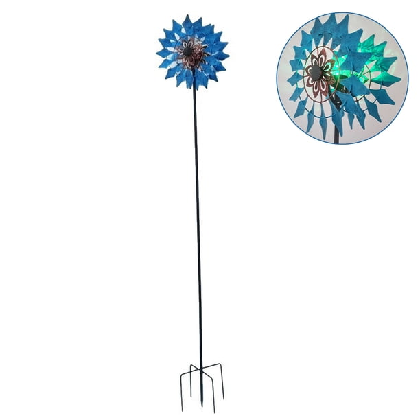 Advancent Luz Solar Patio molino de viento impermeable viento estaca lámpara al aire libre camino bola pantalla Decoración Jardín y Patio Advancent HA061661-00