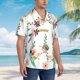 thumbnail image 3 of Fotbe Pretty Floral With Leaves Camisa Hawaiana para Hombre Unisex – Camisa Casual de Verano con Botones de Manga Corta de Algodón y Lino,X-Large, 3 of 7