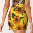 thumbnail image 5 of 2024 Sunflower Print Skirt Leaves and Flowers Y2K Casual Skirts Female Cute Mini Skirt Graphic Skort Clothes Birthday Gift, 5 of 7