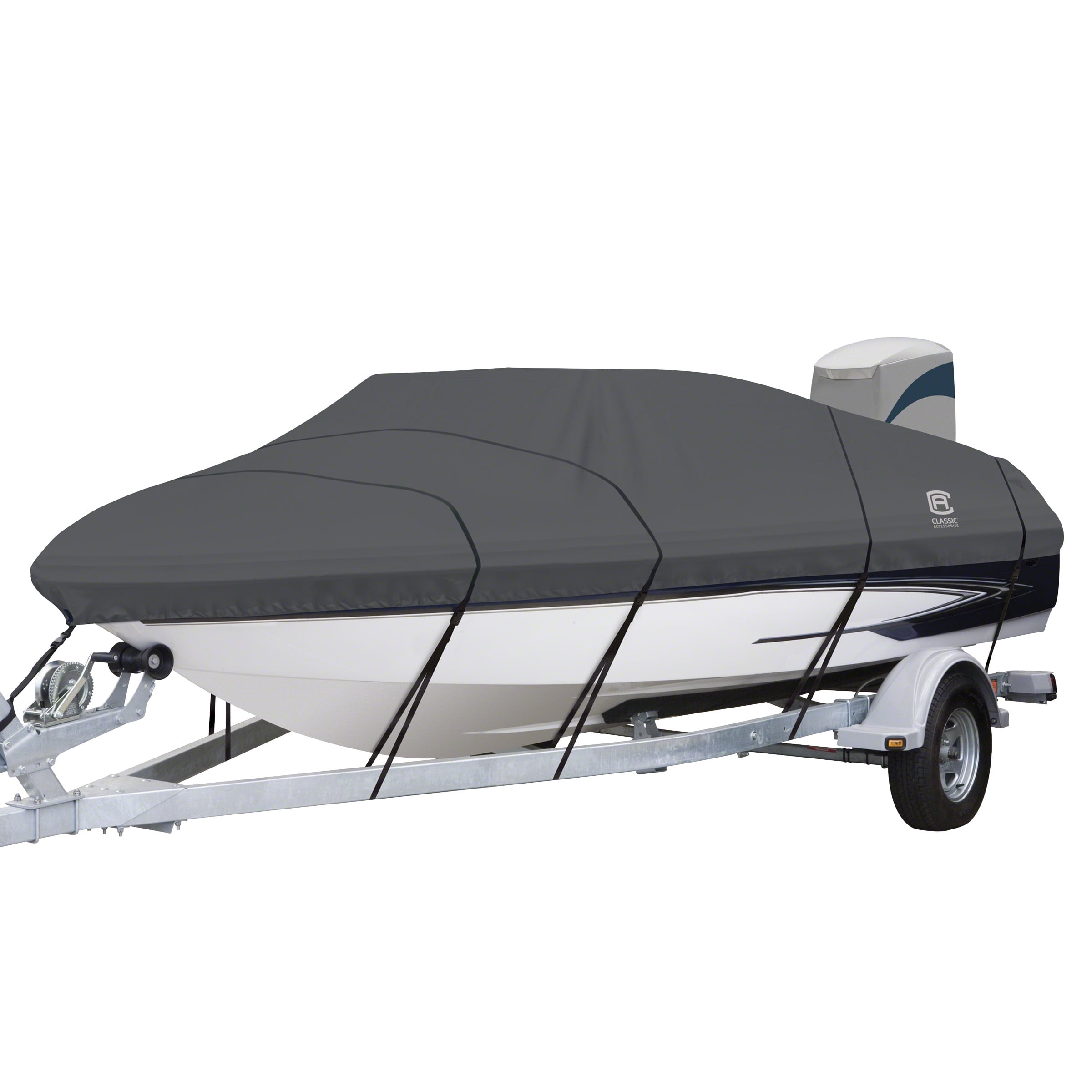 Classic Accessories StormPro HeavyDuty Boat Cover, Fits boats 17 ft 19 ft long x 102 in wide