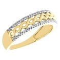 thumbnail image 3 of Bluebelljewels His & Her 14K Yellow Gold Finish Round Cut Cubic Zirconia Wedding Wear Trio Ring Set, 3 of 3