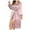 Pink, variant on Ladies Long Ice Silk Nightgown Thin Fashion Home Clothes Warm Vest for Women Winter with Hood Ladies Robes Hooded Bathrobes for Women Petite Satin Kimono Robes Robe M Women's Kimono Robe with Pockets