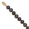 thumbnail image 2 of Primal Gold 14 Karat Yellow Gold 8-9mm Black Near Round Freshwater Cultured Pearl Necklace, 2 of 5