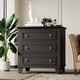 thumbnail image 3 of Negra 3 - cajón de madera cómoda con exquisite metal handles: a moderno almacenamiento chest para dormitorio, sala de estar, hallway, y entrada, 3 of 7