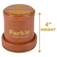 thumbnail image 3 of RNK Gaming Farkle Luxury Edition Game with Brown PU Leather Dice Cup, 3 of 5