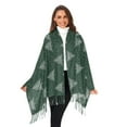 thumbnail image 3 of FORMRS Womens Scarf Winter Soft Long Big Warm Shawls Wrap Tassel Scarves, New Year Tree Pattern, 3 of 9
