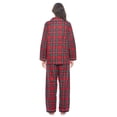 thumbnail image 4 of Casual Nights Women's Flannel Long Sleeve PJ's Button Down Sleepwear Pajama Set, 4 of 5