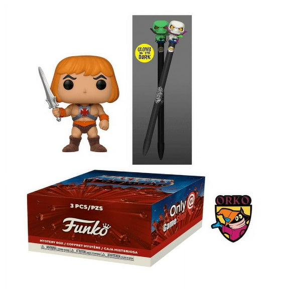 Funko POP! Masters of the Universe He-Man with Lightning Sword [Flocked] in Collectors Box Exclusive