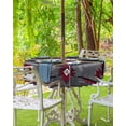 thumbnail image 3 of Boanket Outdoor Tablecloth with Umbrella Hole for Patio/Picnic/Party/Camping, Boho Red Grey Waterproof Table Cloth Round Cover Washable, Geometric Southwestern Retro Ethnic (Dia 54"), 3 of 7