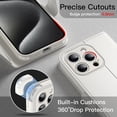 thumbnail image 5 of JETech Wallet Case for iPhone 15 Pro Max 6.7-Inch, Shockproof PU Leather Magnetic Flip Cover with Card Holder, Stand Feature and Full Camera Protection (White Titanium), 5 of 6