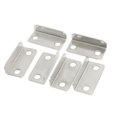 thumbnail image 2 of 40 Pcs Home Office Silver Tone Metal Right Angle Drawer Lock Strike Plate, 2 of 3