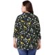 thumbnail image 5 of CamiManLarCon Botones Estampado Floral TalGrande PaMujer Negro XL, 5 of 6