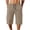 Brown shorts men, variant on Jessboyy Mens Long Shorts Below the Knee Elastic Waist Workout Shorts with Zipper Pockets Summer Casual Straight Leg Hiking Capri Shorts Brown,XXL