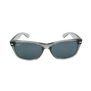 Ray Ban New Wayfarer Classic Polarized Blue Unisex Sunglasses RB2132 64503R 58