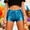 #3Light Blue, variant on Byworldtasic Elastic High Waist Sequins Shorts for Women Solid Glitter Straight Leg Hot Bottom for Party Club Concert