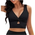 thumbnail image 1 of Hauts de Bikini pour Femmes, Hauts de Maillot de Bain à devant Torsadé, Hauts de Maillot Rehausseur, Haut de Maillot de Bain Confortable, Soutien-Gorge de Sport, Haut Tankini Rétro, 1 of 7