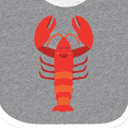 thumbnail image 4 of Inktastic Lobster Cute Ocean Creature Boys or Girls Baby Bib, 4 of 4