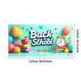 thumbnail image 1 of Back to School Books Clock Kids Poster Backdrop Banner Classroom Supplies Educational Decorations School Event Party Photography Props, 1 of 4