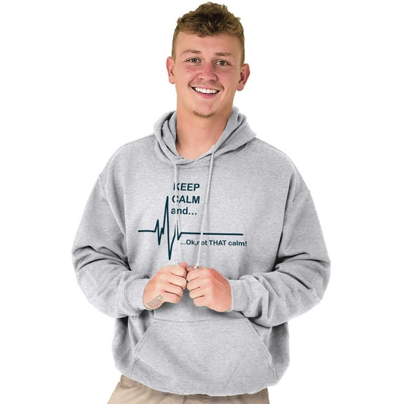 Keep Calm Funny EMT Humor Hoodie Sweatshirt Women Men Brisco Brands 2X