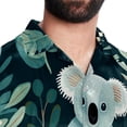 thumbnail image 5 of Koala Men's Casual Printed Button Down Short Sleeve Spread Collar Beach Shirts for Summer, Unisex, 5 of 6