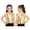 Gold, variant on Girls Shiny Metallic Cropped Vest Zip Up Sleeveless Jacket Jazz Hip Hop Dance Tops Performance Blue 4