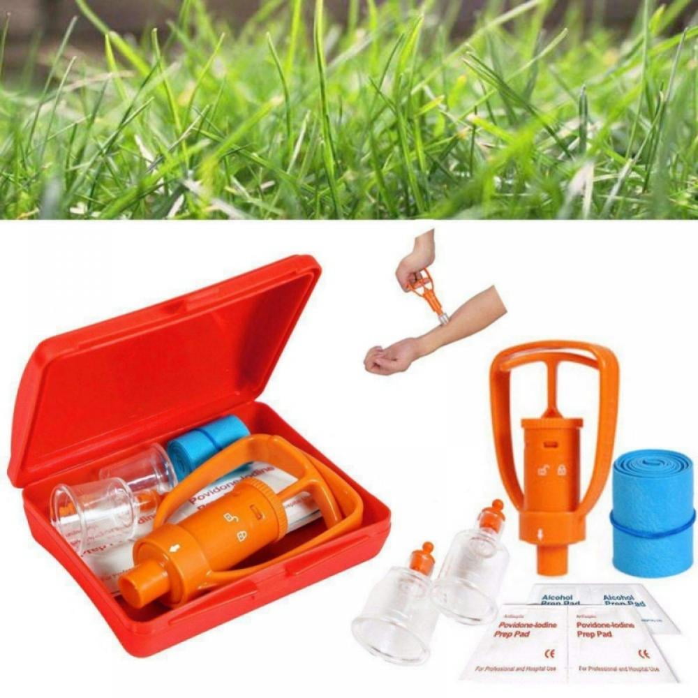 Erste-Hilfe-Sicherheits-Tool-Kit Notfall Venom Snake Bees Bite Extractor Pump DE 