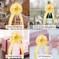 thumbnail image 3 of 10 piezas de lazos de cinta, (dorados) lazos de cinta grandes para regalos, cestas, arreglos florales, decoraciones para bodas, coches y fiestas oso de fresa Electrónica, 3 of 4
