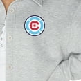 thumbnail image 3 of Women's Gameday Couture  Ash Chicago Fire Midfield Magic Button-Up Long Sleeve Overshirt, 3 of 3