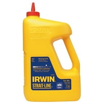 IRWIN Tools STRAIT-LINE Standard Marking Chalk, 5-pound, Red 65102